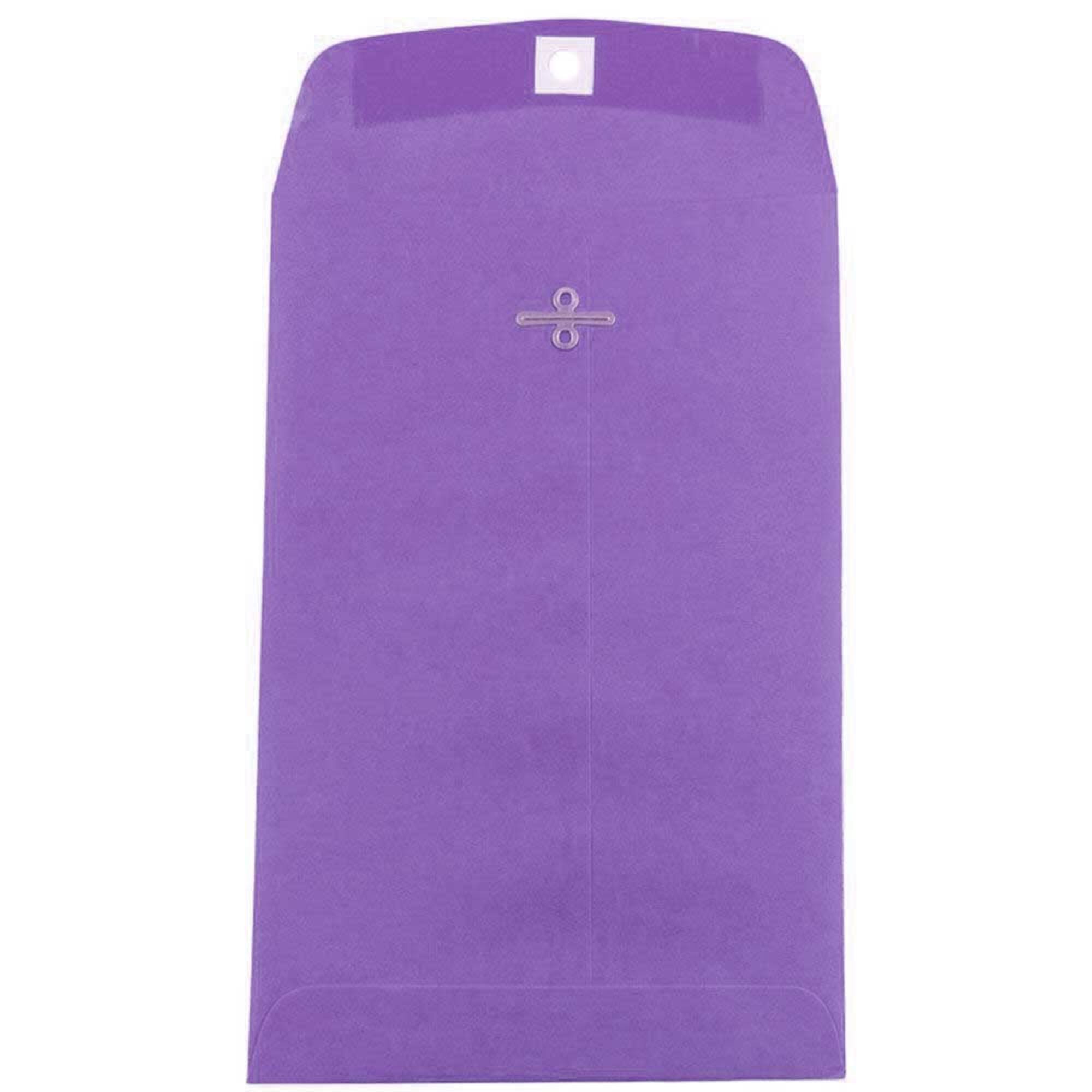 JAM Paper 6" x 9" Violet Purple Open End Catalog Recycled Envelopes